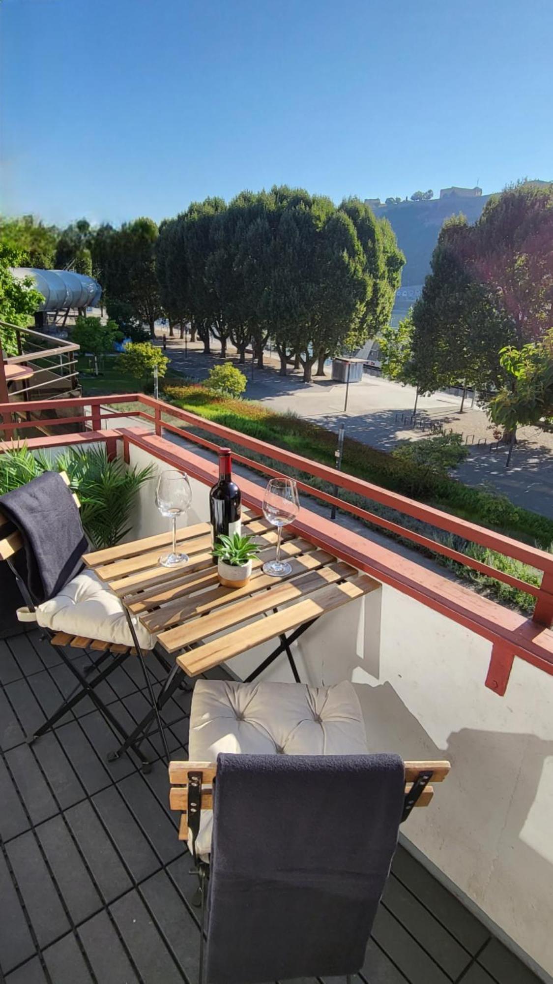 Apartment Mit Balkon Am Rhein Koblenz  Bagian luar foto